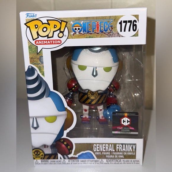 Funko Other - Funko Pop! Animation General Franky Action Figure - Blue, White, Red